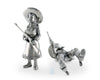 Pewter Cowpoke Couple Salt & Pepper Set